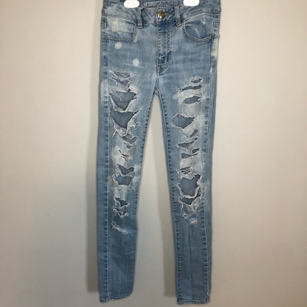 Hi-Rise Ripped Jeggings - Picture 3 of 15